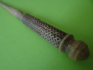 celtic wand handle painted